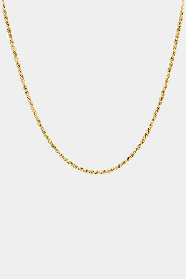 COLLIER MAILLE - ARGENT ET DORÉ A L'OR FIN 18k