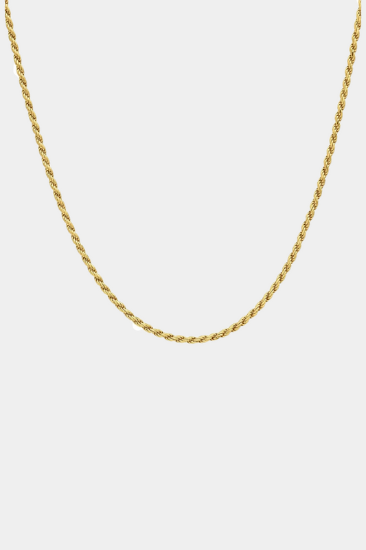 COLLIER MAILLE - ARGENT ET DORÉ A L'OR FIN 18k